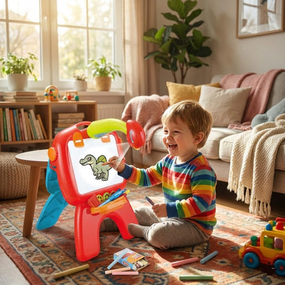 4in1 Kids Projector Easel Board Set